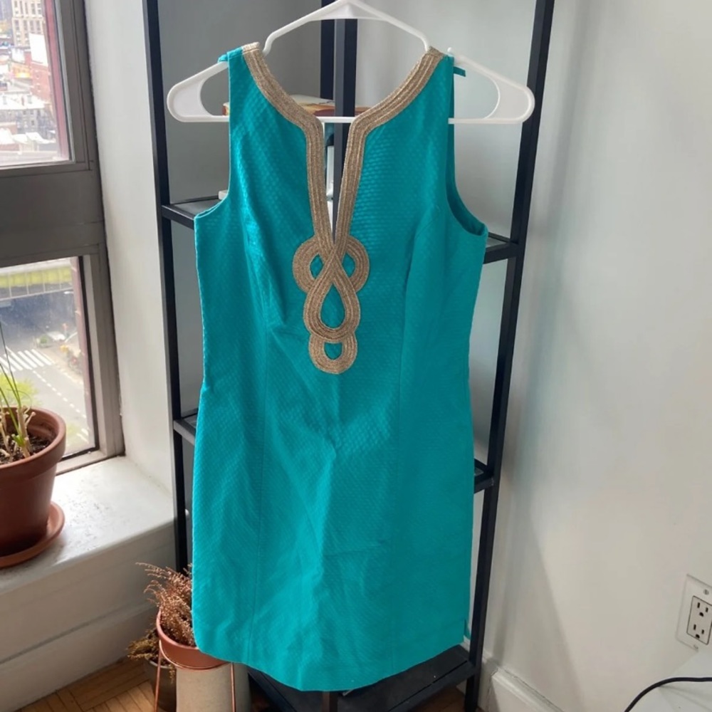 LIKE NEW Lilly Pulitzer Teal/Turquoise Shift Dress